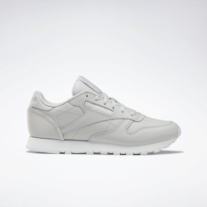 Reebok Classic Leather Turnschuhe Damen - Grau/Türkis/Weiß - DE 695-TOG